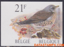 België 1998 - Mi:2844, Yv:2792, OBP:2792, Stamp - □ - Birds Fieldfare - 1981-2000