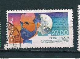 N°  1552 Robert Koch Timbre Portugal Oblitéré   Timbre Portugal Oblitéré 1982 - Used Stamps