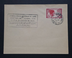 Laos. Timbre Numéro 15 Sur Enveloppe Avec Empreinte "Timbres Poste Nationaux Du Laos. - Laos