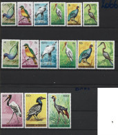 1965 BURUNDI 123-37** Oiseaux, 134 Dent Manquante-15f- - Ungebraucht