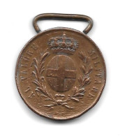 Médaille De La Valeur Militaire   - Italie  - Sans Ruban - Italië