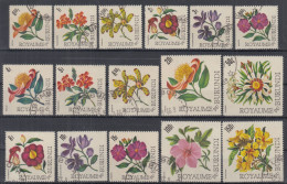 ⁕ Burundi 1966 ⁕ Flowers Mi.217-241 ⁕ 16v Used - Usados