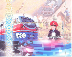 2020.Kazakhstan, 90y Of Turksib Railway, S/s,  Mint/** - Kazakhstan