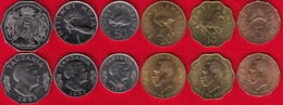 Tanzania Set Of 6 Coins: 5 Senti - 5 Shillingi 1976-1993 UNC - Tansania