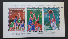 Grichenland 1996 Block 6 Basketball  Postfrisch MNH ** #6124 - Blocchi & Foglietti