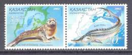 2002. Kazakhstan, Seal, Beluga, 2v, Joint Issue With Ukraine, Mint/** - Kazakhstan