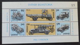 Sverige  1980  MI. B 8 1118-1123 - Svensk Bilhistoria  Postfrisch MNH ** #6125 - Blocchi & Foglietti