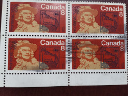 Canada Block Of Four Stamps Used - Luftpost