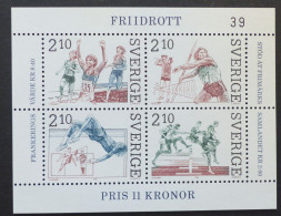 Sverige  1986  MI. 1403-1406  Sports - Athletics    Postfrisch MNH ** #6130 - Blokken & Velletjes