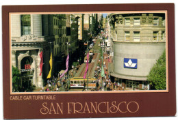 San Francisco - Cable Car Turntable At Powell And Market Streets - San Francisco