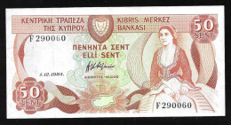 Cyprus  50 Sent 1.12.1984 High Grade ! - Cyprus