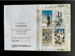 GERMANY 2006 FDC CHURCHES MZZ BRIEFDIENST LOCAL MAIL SERVICE 02-10-2006 DUITSLAND DEUTSCHLAND - Private & Local Mails