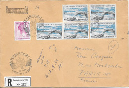 1964  En Recommandé LUXEMBOURG-VILLE  Du 26-5-64  Pour PARIS (18) - Storia Postale