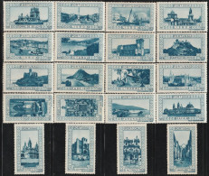 Vignettes/ Vinhetas, Portugal - 1928, Paisagens E Monumentos -||- Série Complète - MNH, Sans Gomme - Emissioni Locali