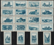 Vignettes/ Vinhetas, Portugal - 1928, Paisagens E Monumentos -||- Série Complète - MNH, Sans Gomme - Local Post Stamps