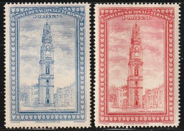 Vignettes/ Vinhetas, Portugal - 1930, Conselho Nacional De Turismo. Torre Dos Clérigos, Porto -||- MNH, Sans Gomme - Emisiones Locales