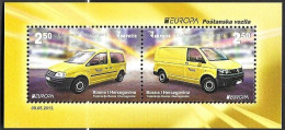 Bosna Bosnia Bosnien (Sarajevo) 2013 Europa Cept Postal Cars Michel Bl. 47 (618-19) MNH ** Postfrisch Neuf - 2013