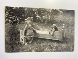 Netherlands Nederland Stelingen Carl Hagenbeck Tierpark Zoo Groningen Monkey Ape Bed Chair 17242 Post Card POSTCARD - Other & Unclassified