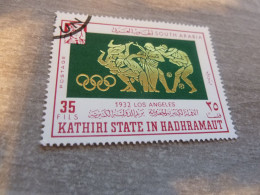 Kathiri State In Hadhramaut - 1932 - Los Angeles - Val 35 Fils - Postage - Multicolore - Oblitéré - - Estate 1932: Los Angeles