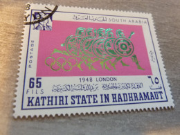 Kathiri State In Hadhramaut - 1948 - London - Val 65 Fils - Postage - Multicolore - Oblitéré - - Verano 1948: Londres