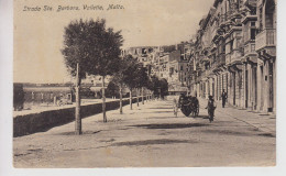 CPA Malta - Valletta - Strada Sta. Barbara - Au Verso, Cachet "Torpilleur D'Escadre Protet, Commandé Par M. Latron..." - Malte