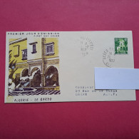 FDC - Algérie Le Bardo - Cachet Manuel Alger Palais D'Eté 20-02-1957 - FDC