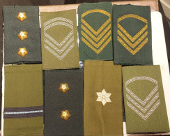 Denmark 8 Different Military Patches/ Insignias - Uniformes