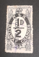 Railway Charges 1/2 D Black Dargaville Imprint - Other & Unclassified