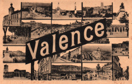 Souvenir De Valence-sur-Rhône - Multivues - Carte CAP En 1927 - Valence