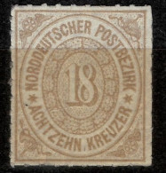 Northern Germany Confederation - NDP 1868 - 18 Kr.  MNH** - Nuevos