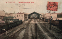 Valence - Vue Intérieure De La Gare En 1905 - Carte Colorisée N° 39 - Valence