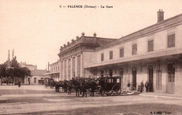 Valence - Vue Extérieure De La Gare, Attelages - Carte B.F. Lux N° 6 Non Circulée - Valence