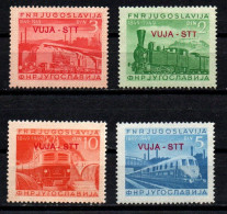 1950 - Italia - Trieste B 19/22 Centenario Delle Ferrovie      ------- - Ungebraucht