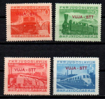 1950 - Italia - Trieste B 19/22 Centenario Delle Ferrovie      ------- - Ongebruikt