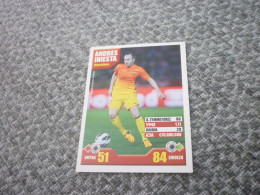 Andres Iniesta Barcelona Spanish Soccer Football Stars 2013 Greek Edition Trading Card - Trading Cards