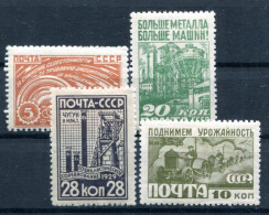 Russie        444/447  * - Unused Stamps