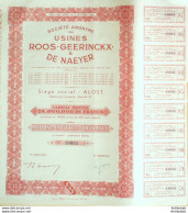 Usines Roos Geerinckx De Naeyer Action 500 Fr Alost 1944 - Textile
