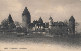 FRIBOURG / ESTAVAYER-LE-LAC : CHÂTEAU DE CHENAUX VERS 1910 - Estavayer