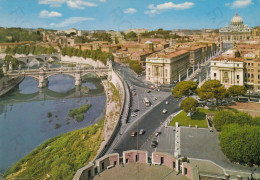 CARTOLINA  ROMA,LAZIO-PANORAMA-STORIA,CULTURA,RELIGIONE,MEMORIA,IMPERO ROMANO,CRISTIANESIMO,BELLA ITALIA,VIAGGIATA 1984 - Multi-vues, Vues Panoramiques