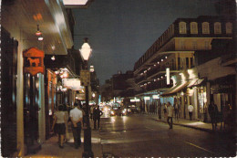New Orleans - Bourbon Street - Vue Nocturne - New Orleans