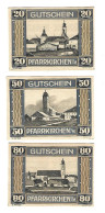 *notgeld   Austria  Pfarrkirchen Om Mullkreis    Serie Compleet 744-2b    Cat Val 6,00 Euro - Autriche