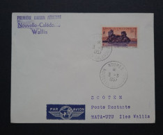 NCA. Timbre Numéro 272 Sur Lettre 1ère Liaison Aérienne "NOUVELLE-CALÉDONIE  WALLIS ". - Storia Postale