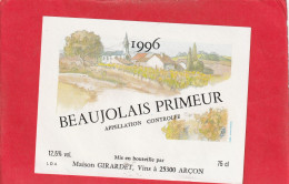 BEAUJOLAIS PRIMEUR  1996 - Beaujolais