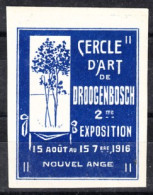 VV-033 1916 Cercle D Art De Droogenbosch 2 Me Exposition Vignette MNH** - Altri & Non Classificati