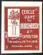 VV-036 1916 Cercle D Art De Droogenbosch 2 Me Exposition Vignette MNH** - Autres & Non Classés