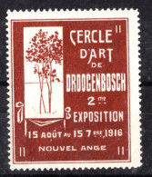 VV-037 1916 Cercle D Art De Droogenbosch 2 Me Exposition Vignette MNH** - Autres & Non Classés