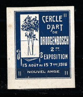 VV-039 1916 Cercle D Art De Droogenbosch 2 Me Exposition Vignette MNH** - Altri & Non Classificati