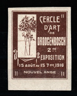 VV-042 1916 Cercle D Art De Droogenbosch 2 Me Exposition Vignette MNH** - Autres & Non Classés