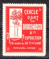 VV-045 1916 Cercle D Art De Droogenbosch 2 Me Exposition Vignette MNH** - Altri & Non Classificati