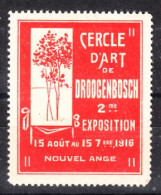 VV-045 1916 Cercle D Art De Droogenbosch 2 Me Exposition Vignette MNH** - Autres & Non Classés